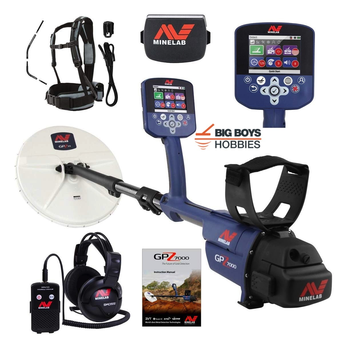 Minelab GPZ 7000 Metal Detector – Big Boys Hobbies Metal Detectors