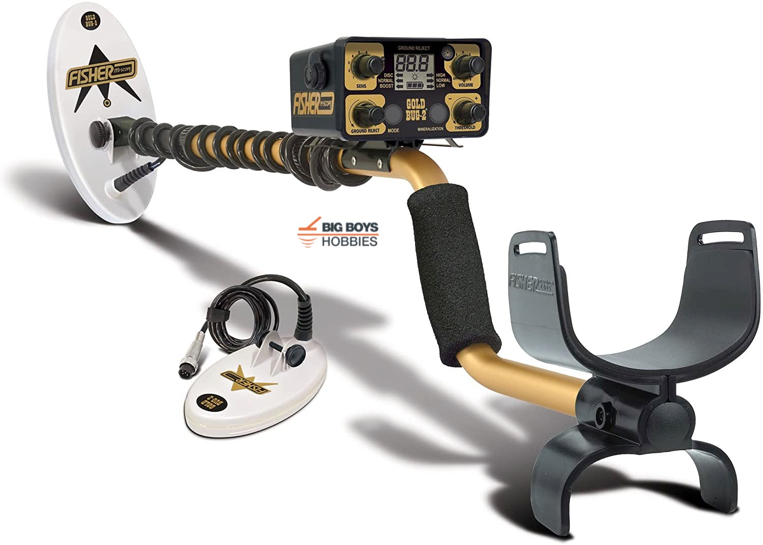 BUG Spotter ゴールド Fisher Gold Bug 2 Metal Detector – Big Boys Hobbies Metal Detectors