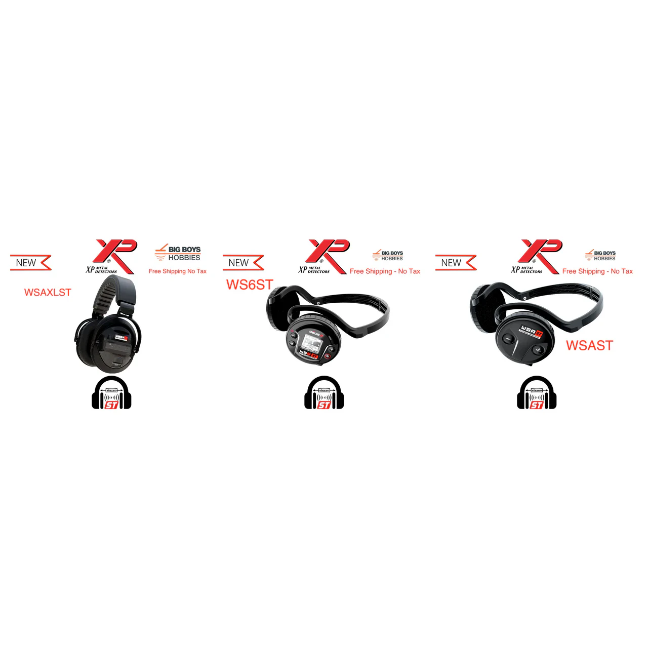STEREO XP Wireless Headphones for DEUS II - WS6ST-WSAST-WSAXLST