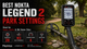 Nokta Legend 2 Best Park Settings for Coins & Relics