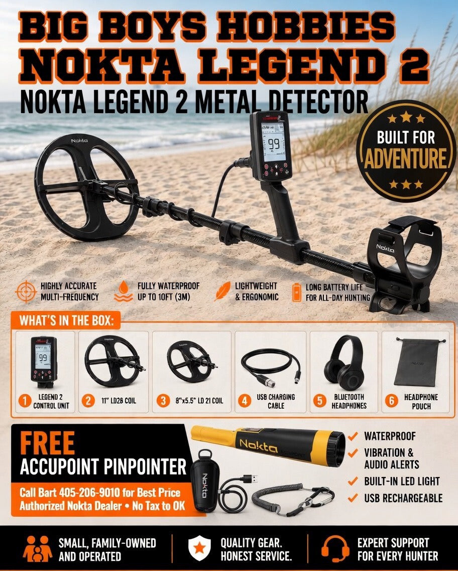 Nokta Legend 2 Metal Detector with Free AccuPOINT Pinpointer | No Tax