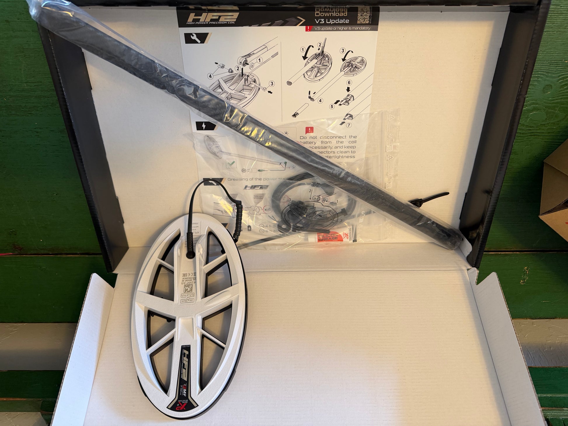 Open Box XP Deus II 9.5 HF2 FMF Elliptical Search Coil