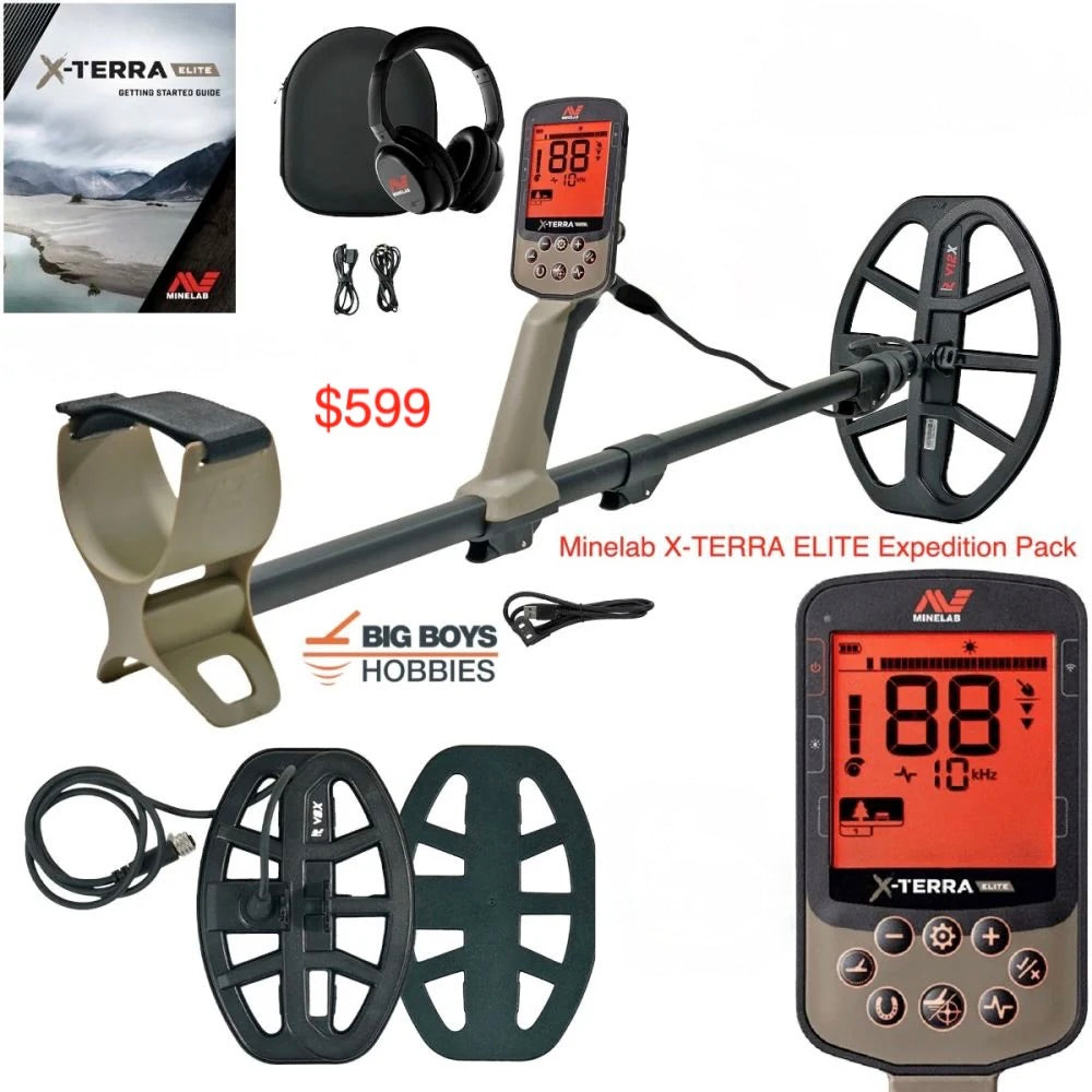 Minelab X-TERRA Elite & Expedition Pack | FREE Pro-Find 40 (Ends