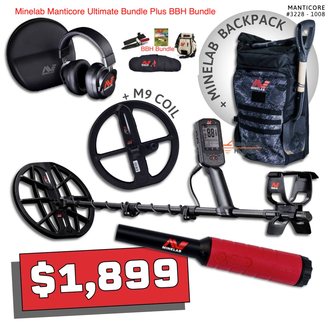 Minelab Manticore Metal Detector - Free Shipping & No Tax