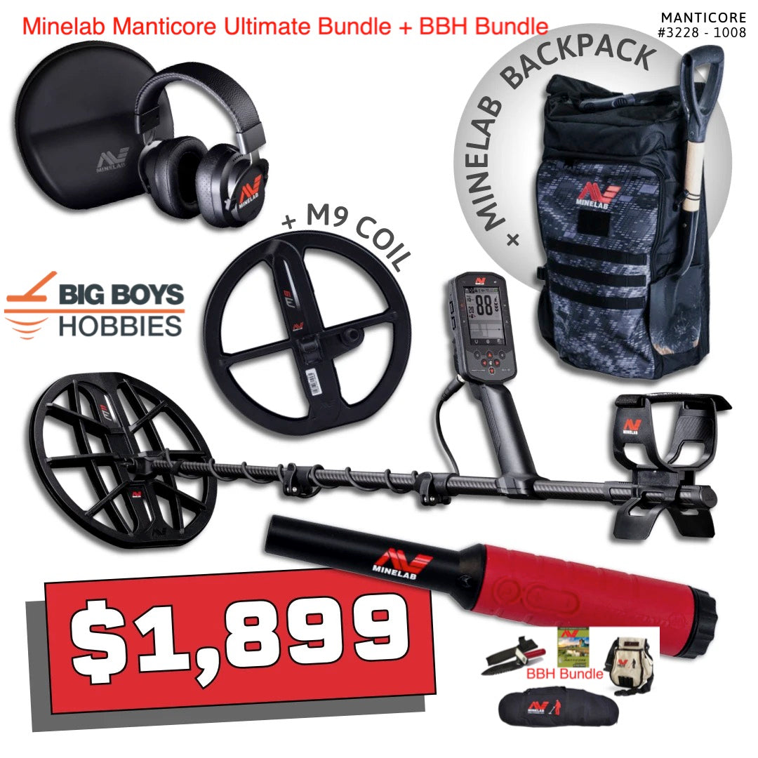 Minelab Manticore Metal Detector - Free Shipping & No Tax