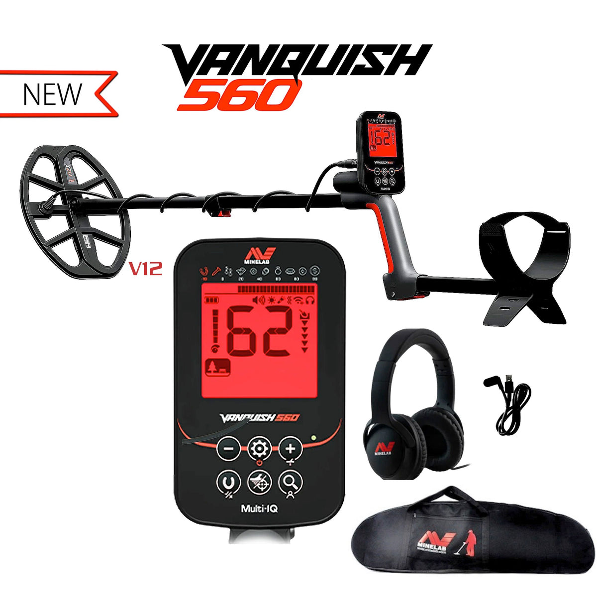 Minelab Vanquish 560 & Pro Pack Metal Detector Bundles