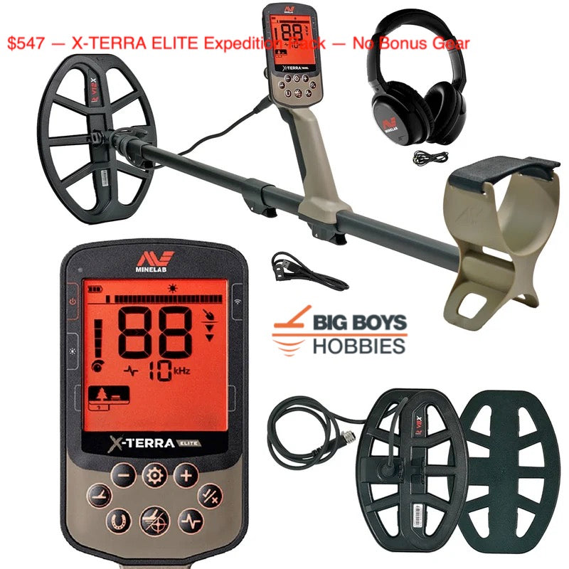 Minelab X-TERRA ELITE & Expedition Pack Bundles - No tax