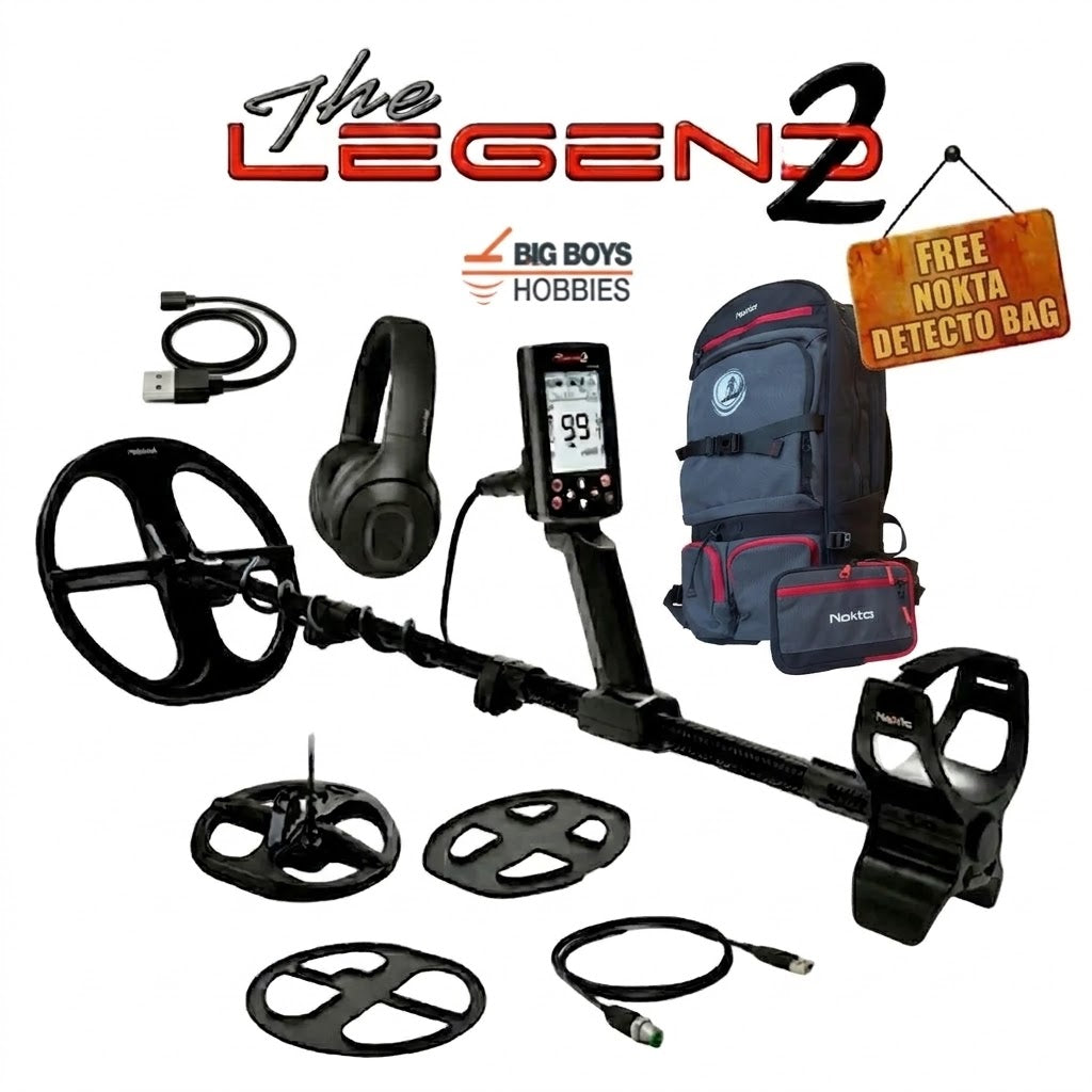 Nokta Legend 2 Metal Detector – Free Accupoint or Detectobag | No Tax