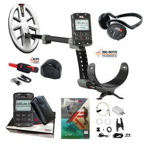XP Deus II Gold Detector w/ 9.5” HF2 Coil + WSA ST Headphones