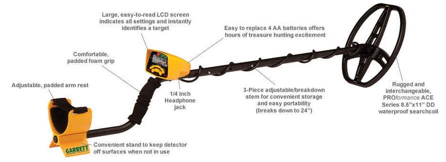 Garrett Ace 350 Metal Detector