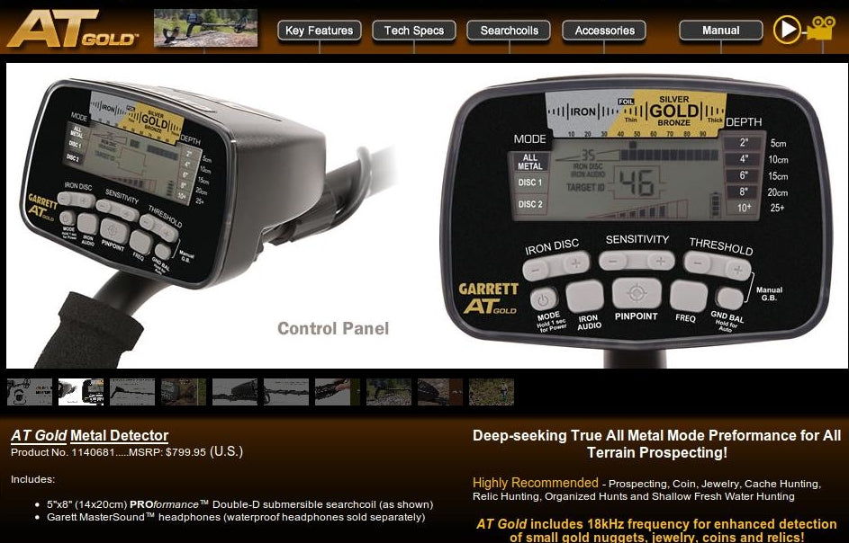 Garrett AT Gold Metal Detector