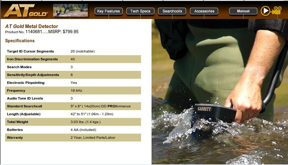 Garrett AT Gold Metal Detector