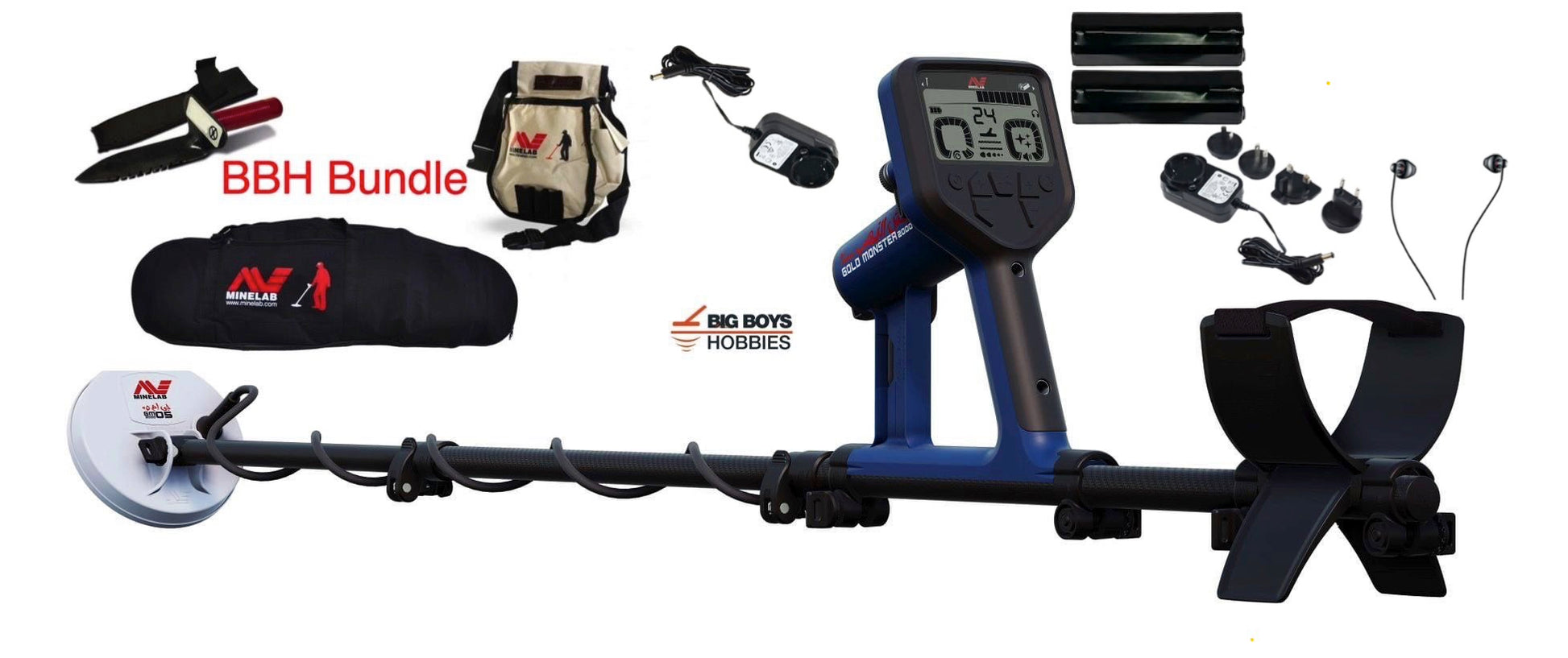 Minelab GOLD MONSTER 2000 metal detector with Multi-Au hybrid technology