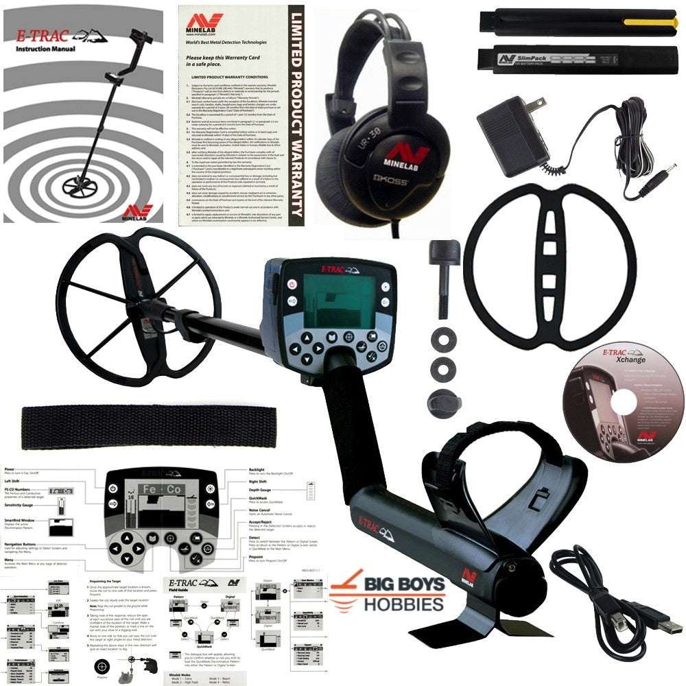Minelab E-Trac Metal Detector - Free shipping!