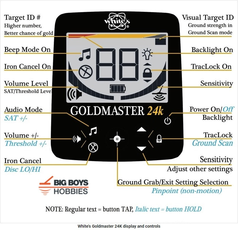 Whites GoldMaster GMT 24K Metal Detector