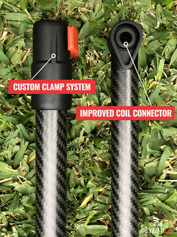 DETECTED LS Carbon Shaft (upper black or red) for Minelab Equinox