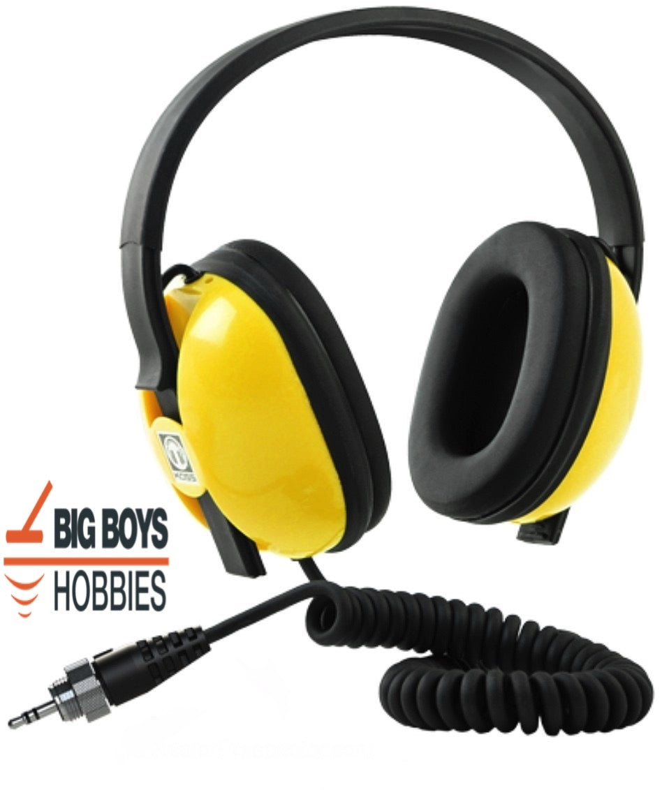 Minelab EQUINOX Manticore X-TERRA Pro waterproof headphones with EQUINOX 3.5mm connector