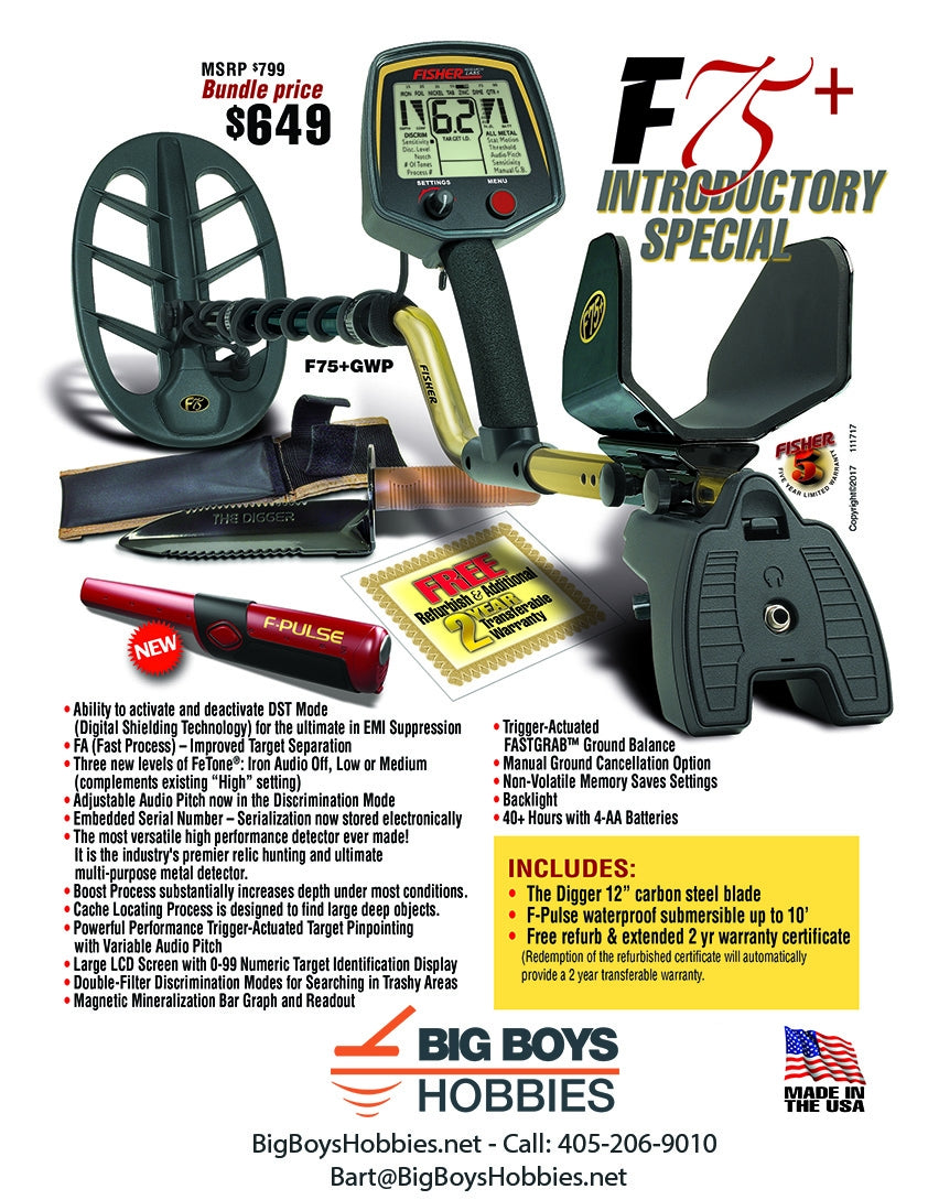 Fisher F75 Plus Metal Detector