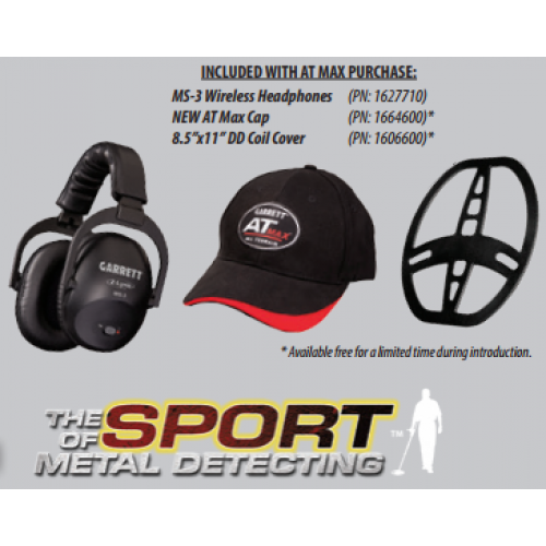 Garrett AT Max Metal Detector - Free shipping No Tax - Discounted Garrett Z-Lynk AT Pointer