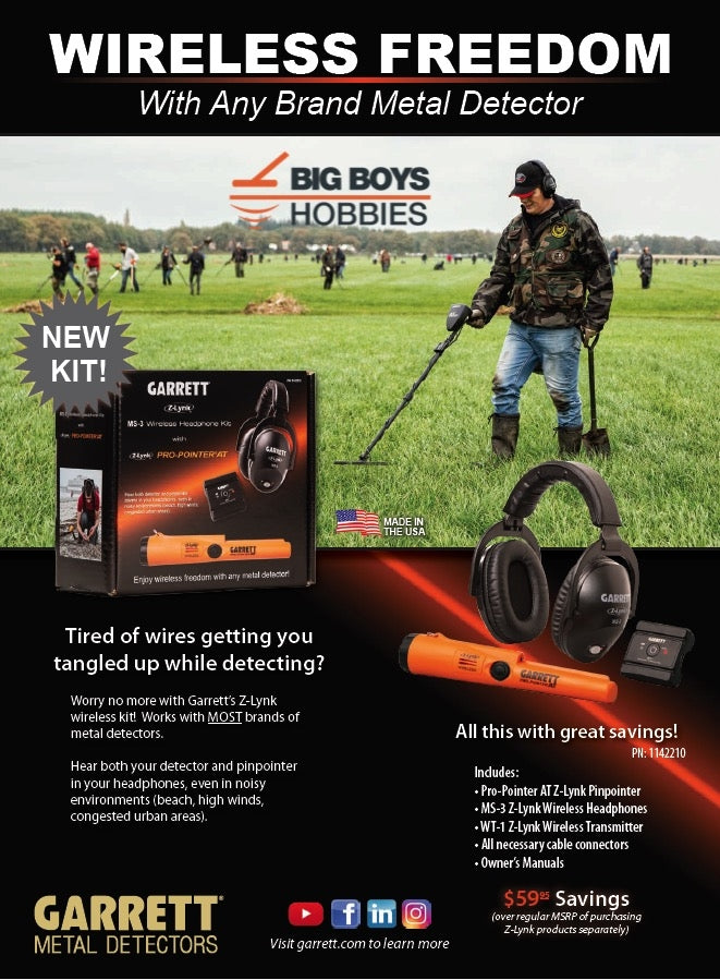 Garrett Z-Lynk MS-3 Wireless Kit  Z-Lynk with Z-Lynk Pro-Pointer AT