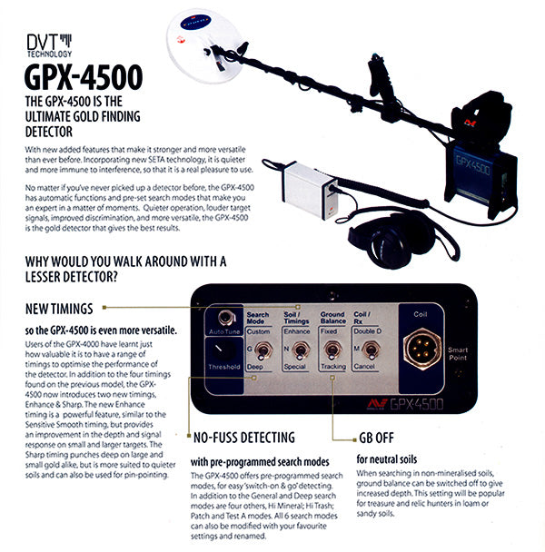 Minelab GPX 4500 Metal Detector