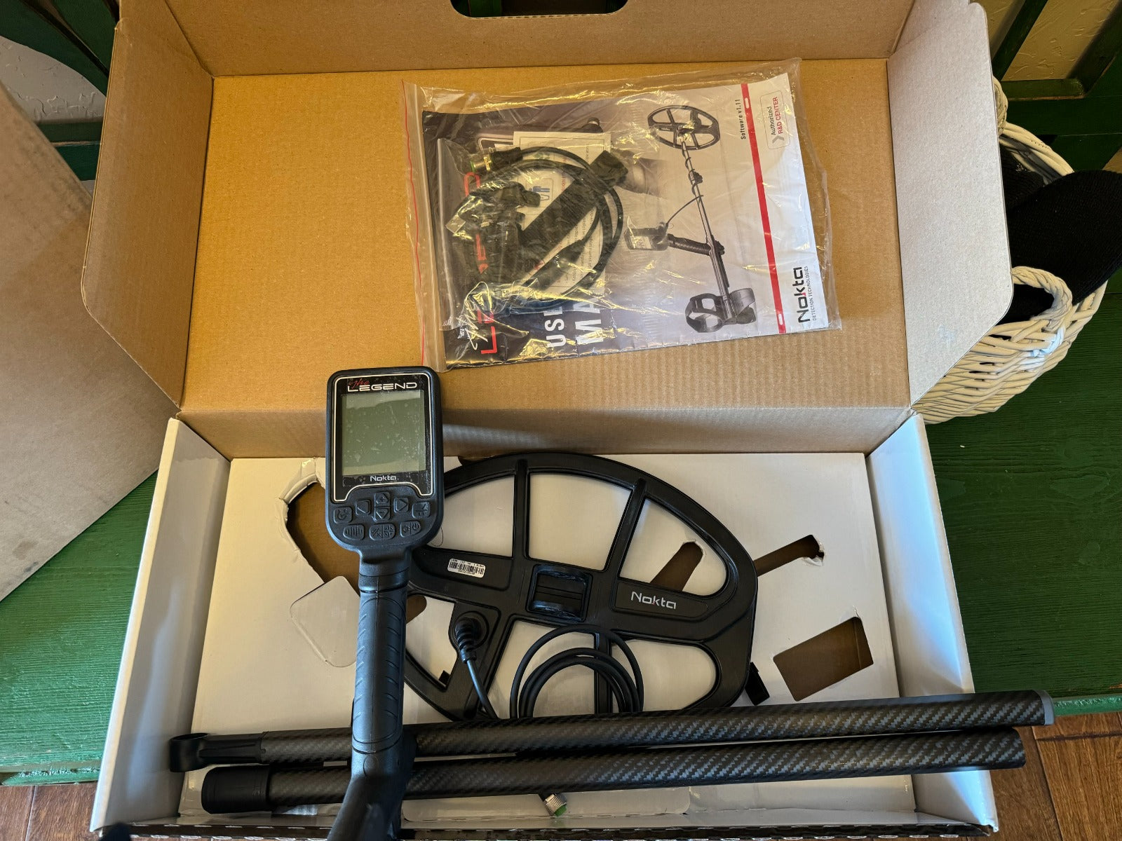 Used Legend Nokta Metal Detector - with new LG30 coil and wireless headphones