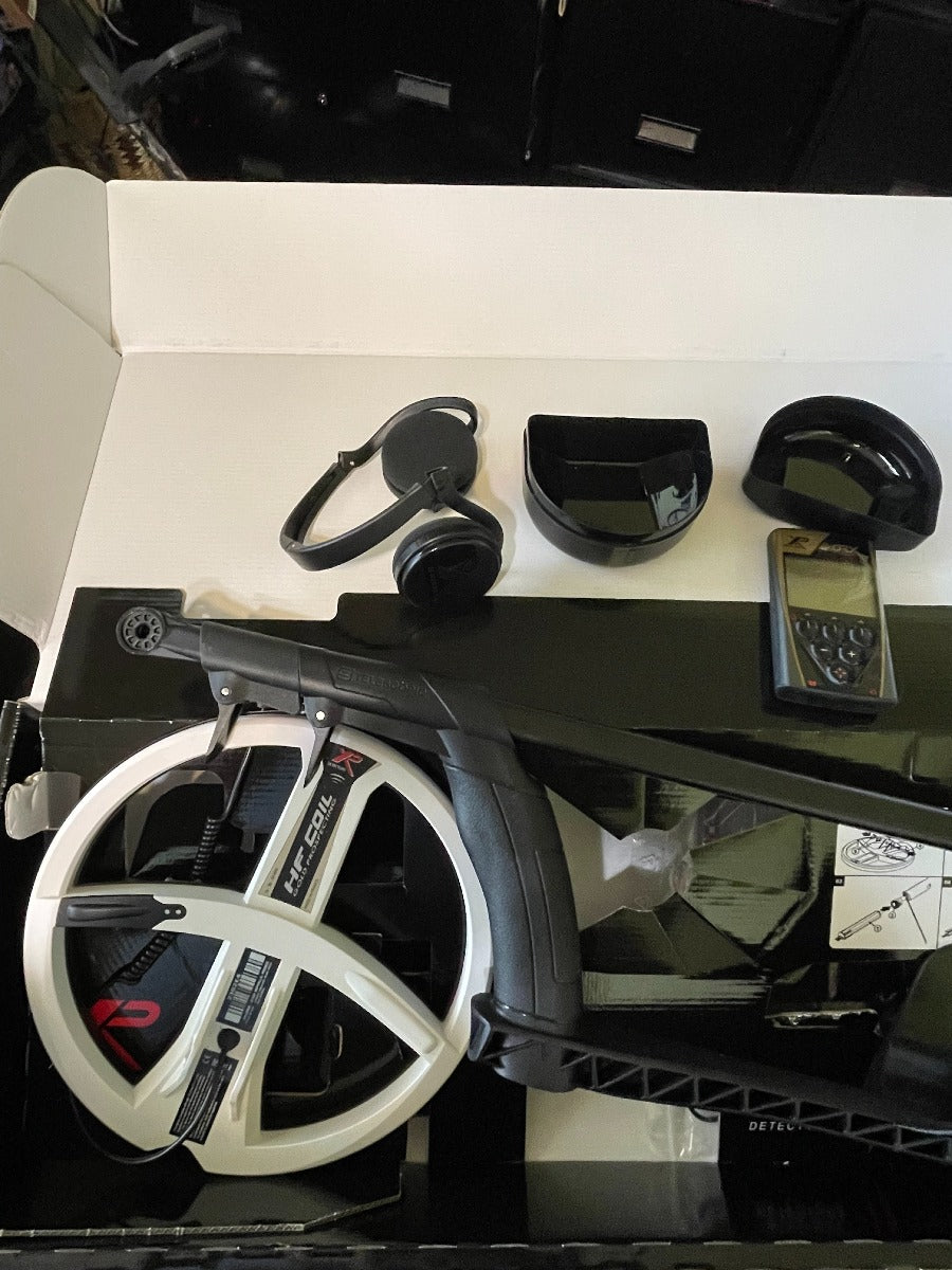 USED ONCE XP ORX with 9" round coil and WS Audio wireless phones