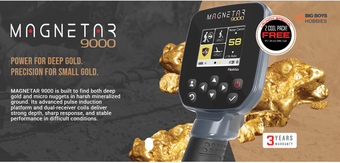 Nokta Magnetar 9000 Pulse Induction Metal Detector - No Tax