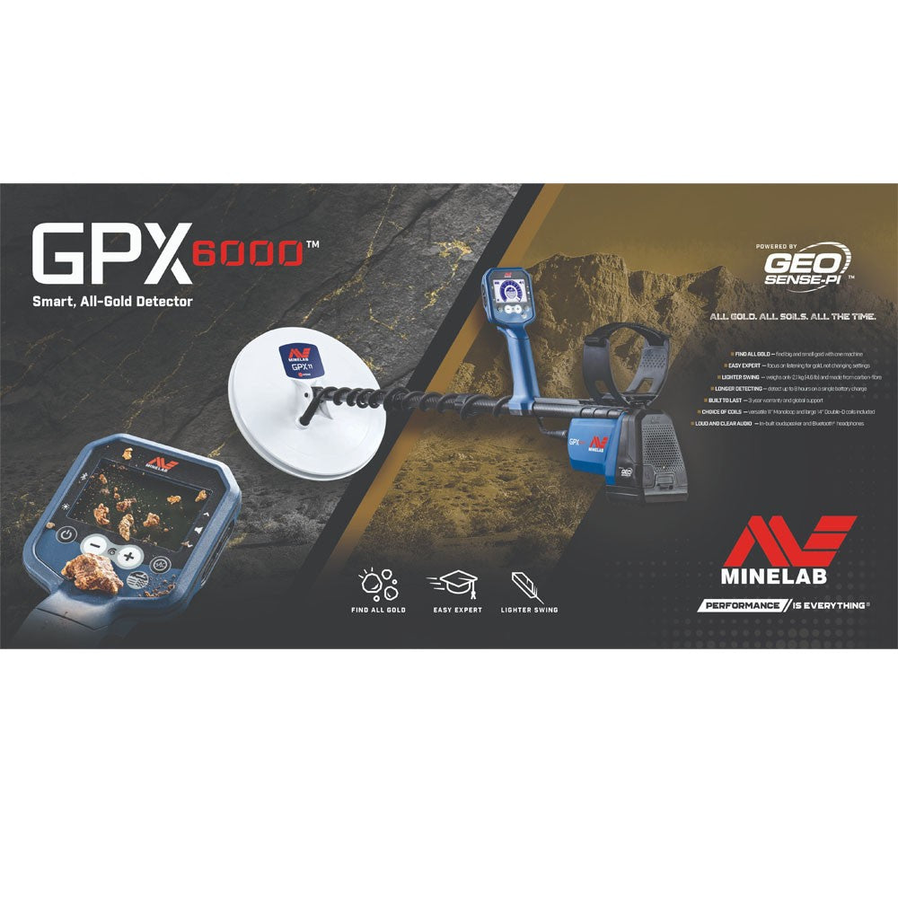 Minelab GPX 6000 Metal Detector - Free Shipping No Tax