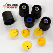 Minelab Excalibur Knobs and Yellow Caps