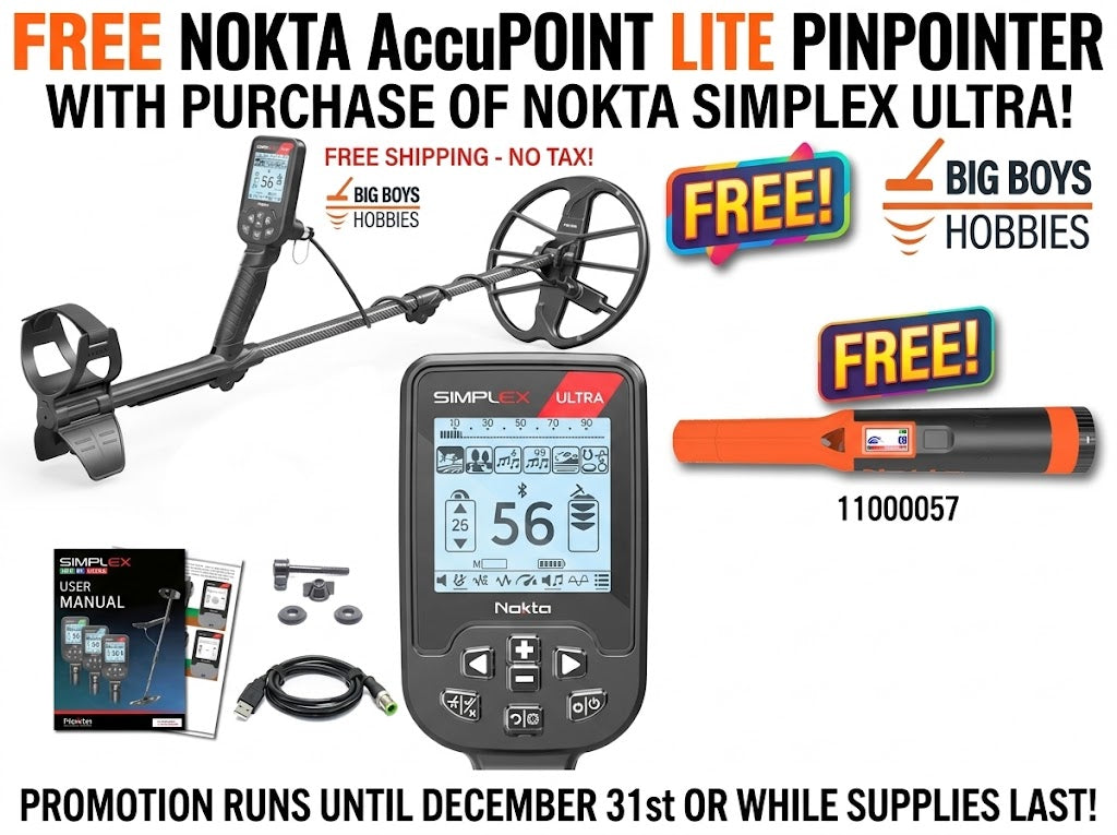 nokta Simplex with a free Nokta Acupoint Lite pin pointer 11000057