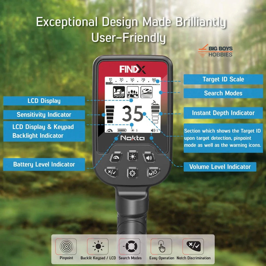 Nokta FINDX Pro – Big Boys Hobbies Metal Detectors