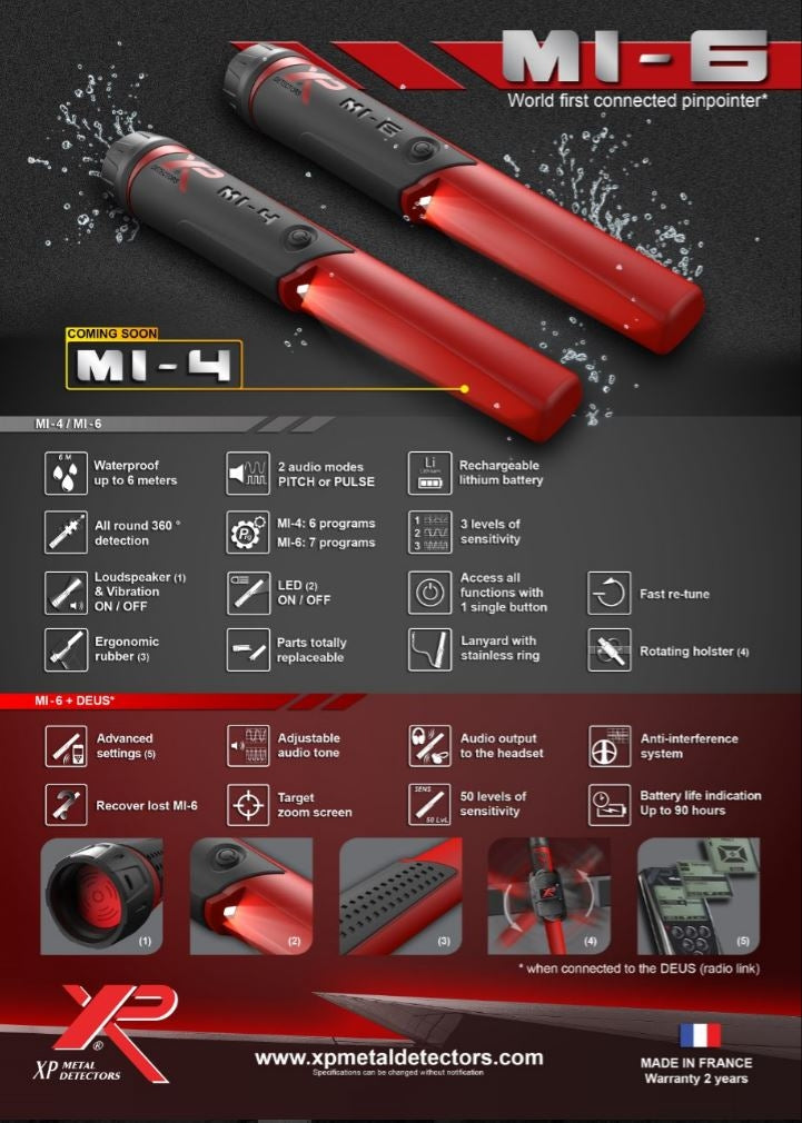 XP Pin Pointer MI-4 - Free Shipping no Tax!