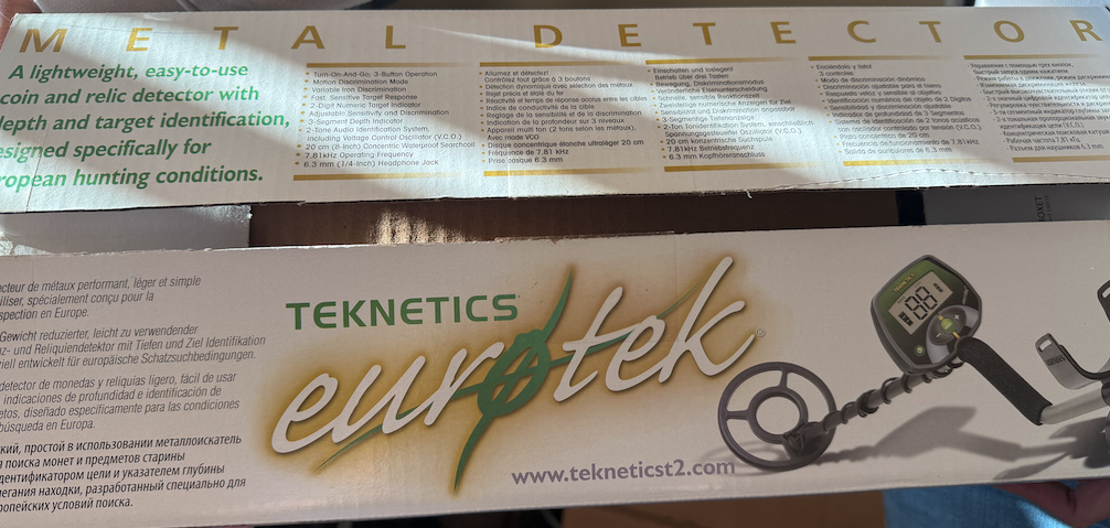 Returned Teknetics EuroTek with 8-Inch Concentric Coil