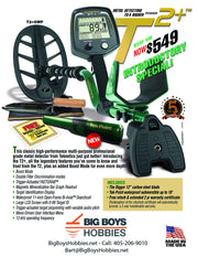 Teknetics T2 Plus Metal Detector - Free Shipping!