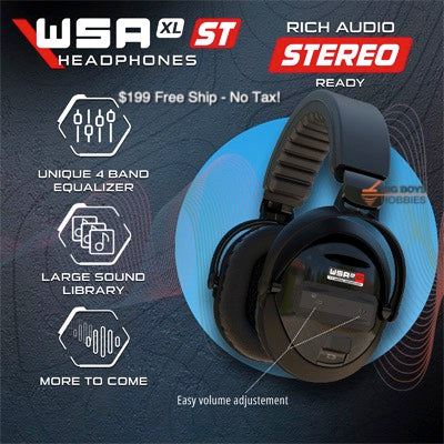 STEREO XP Wireless Headphones for DEUS II - WS6ST-WSAST-WSAXLST