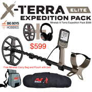 Minelab X-TERRA ELITE or EXPEDITION PACK - Free Minelab Carry Bag and Pouch!