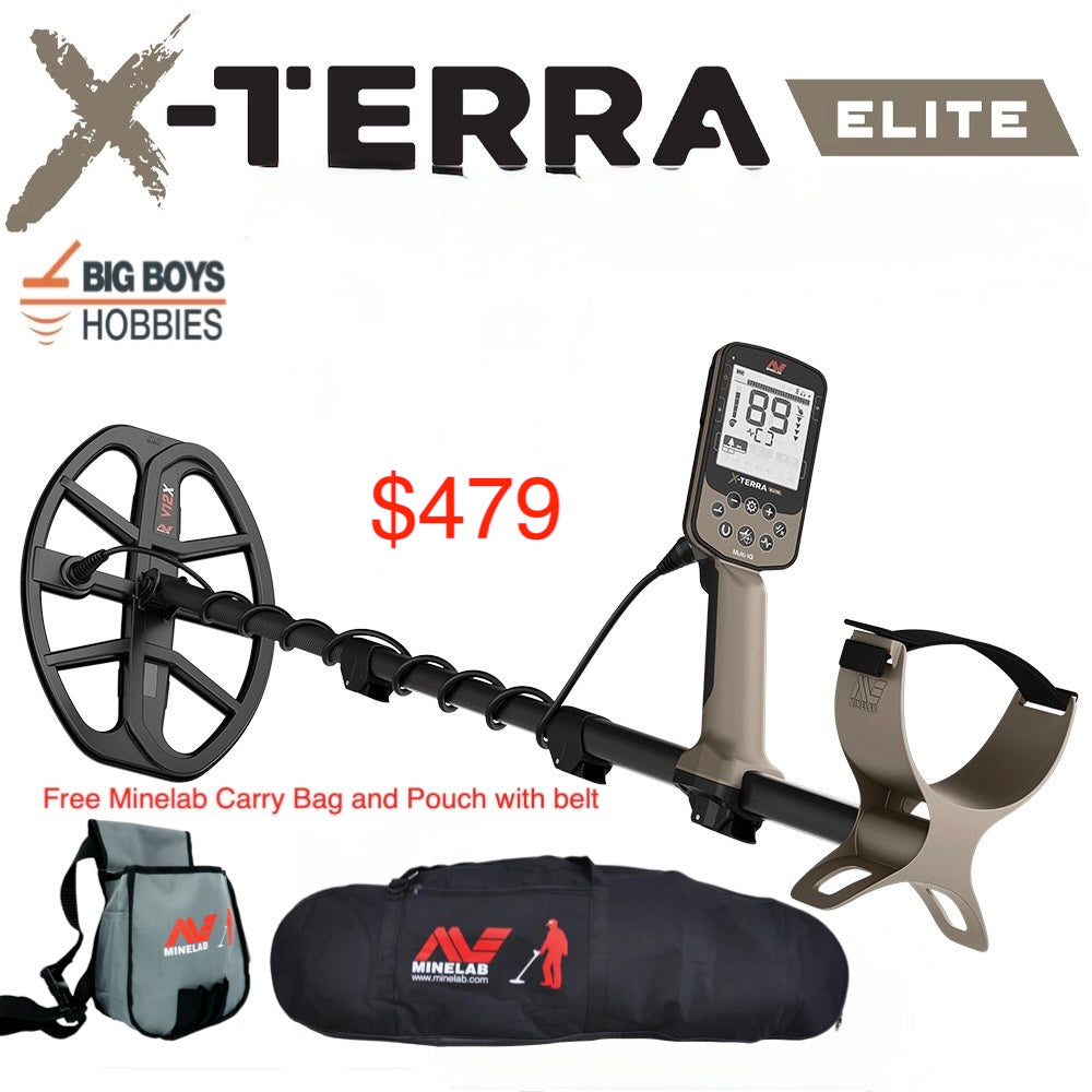 Minelab X-TERRA ELITE or EXPEDITION PACK - Free Minelab Carry Bag and Pouch!