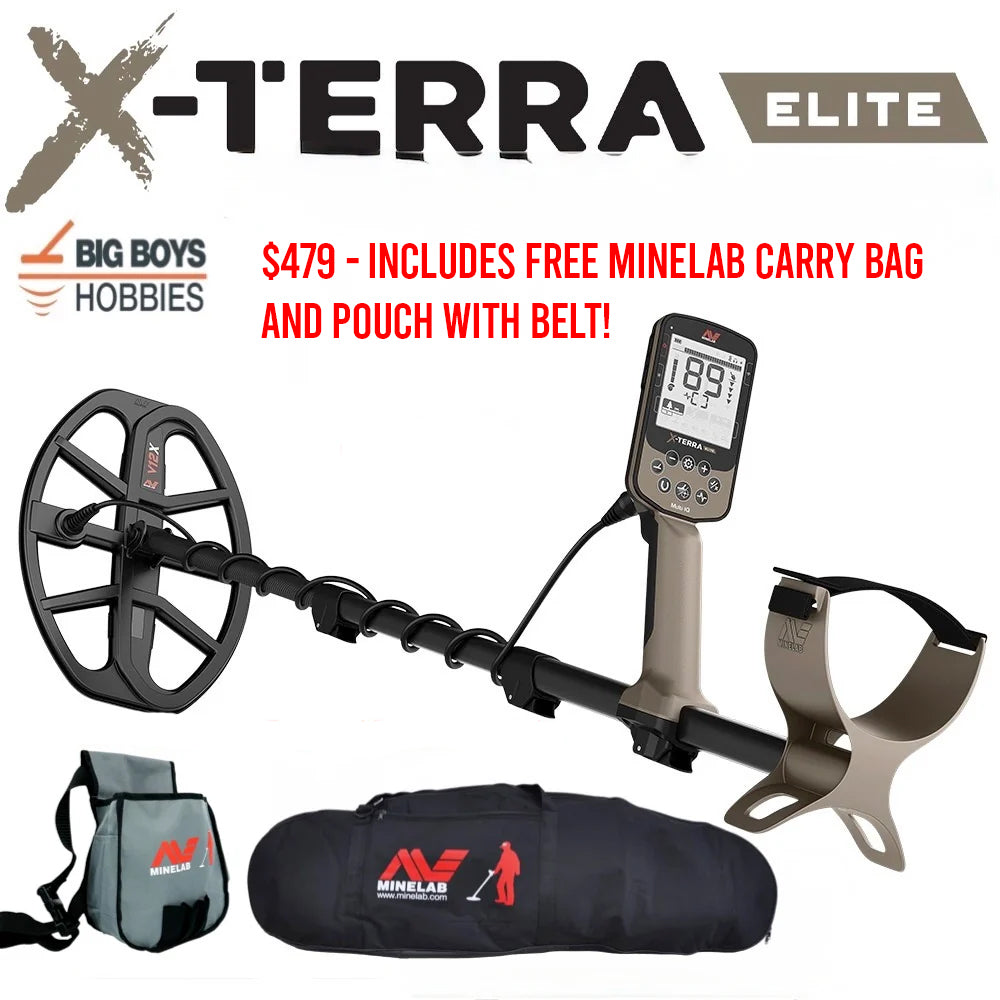 Minelab X-TERRA ELITE or EXPEDITION PACK - Free Minelab Carry Bag and Pouch! NO Tax!