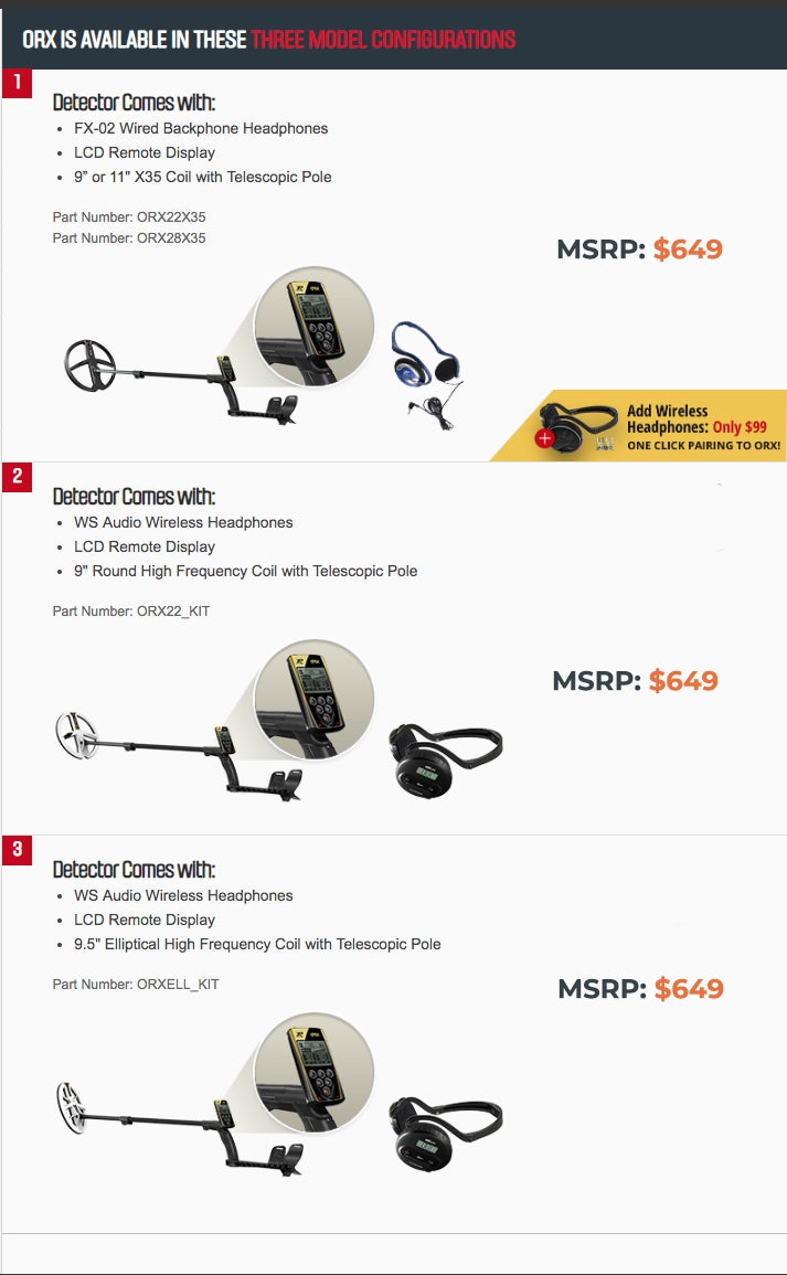 XP ORX Gold Prospecting Metal Detector