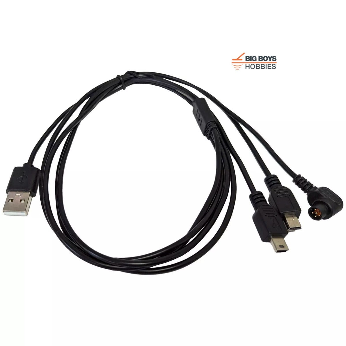 XP Deus II Charging Cable (Push IN Connector) - Charge RC, Coil, and Headphones