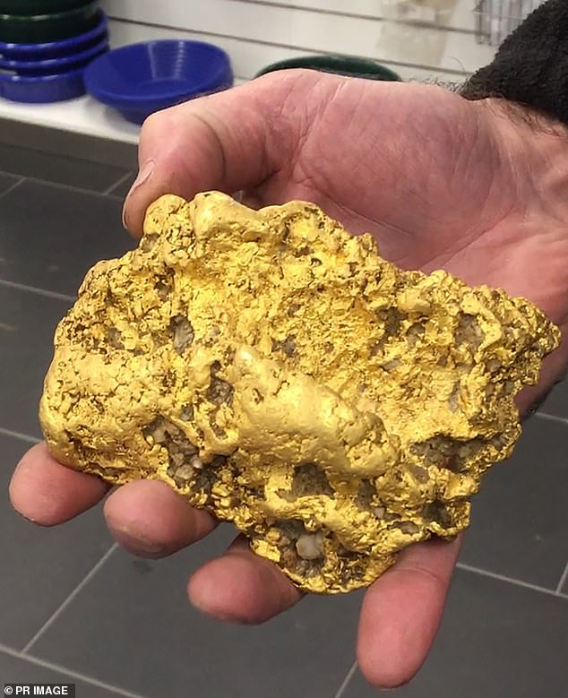 massive gold nugget