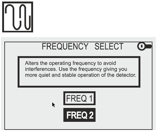Frequency Shift Menu (Icon #5)