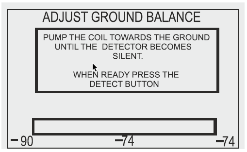 Ground Balance (Bottom Right Button)
