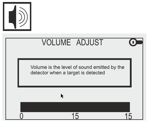 Volume Adjustment Menu (Icon #2)